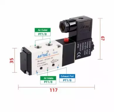Электромагнитный клапан AirTAC AC220V