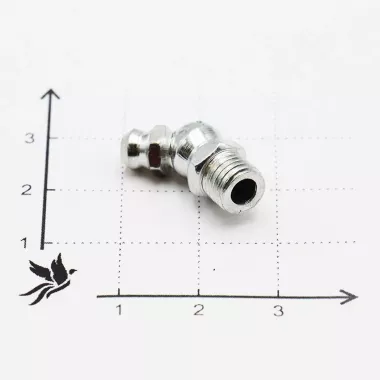 Пресс-маслёнка угловая 2.2.45°.Ц6.М10х1.5 (DIN 71412, Н2)