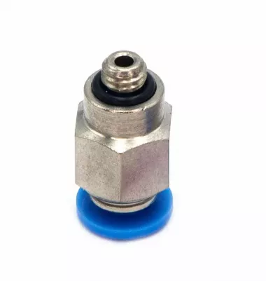 Пневмофитинг цанговый прямой с наружной резьбой PC 4-М5х0.8