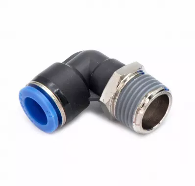 Пневмофитинг цанговый L-образный с наружной резьбой PL 12-М22х1.5