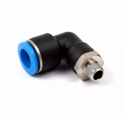 Пневмофитинг цанговый L-образный с наружной резьбой PL 12-М12х1.5 HIMPT