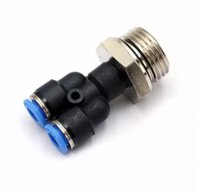 Пневмофитинг Y-образный с наружной резьбой PWT 06-02 (G1/4") HIMPT