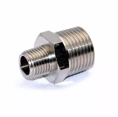 Ниппель переходной с наружной резьбой JWG 02-04 (R1/4" - R1/2") HIMPT