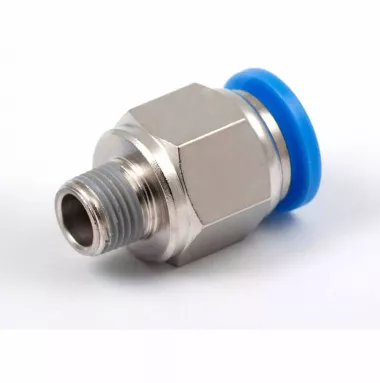 Пневмофитинг цанговый прямой с наружной резьбой PC 10-М6х1