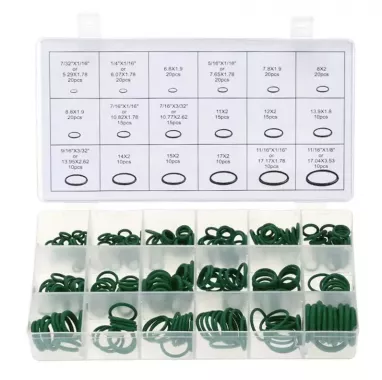 Набор колец резиновых уплотнительных O-Ring NBR70 Дюйм. (GREEN) 270шт
