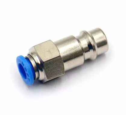 Пневмофитинг БРС PC 6-P-E "Папа" + цанга (Евро) HIMPT