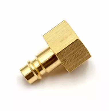 Пневмофитинг латунный БРС PF 1/2 "Папа" + внутренняя резьба (Евро) HIMPT