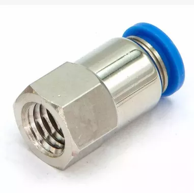 Пневмофитинг цанговый прямой с внутренней резьбой PCF 10-01 (R1/8")