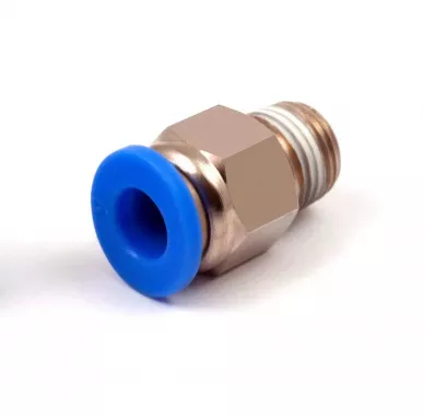 Пневмофитинг цанговый прямой с наружной резьбой PC 6-01 (R1/8")
