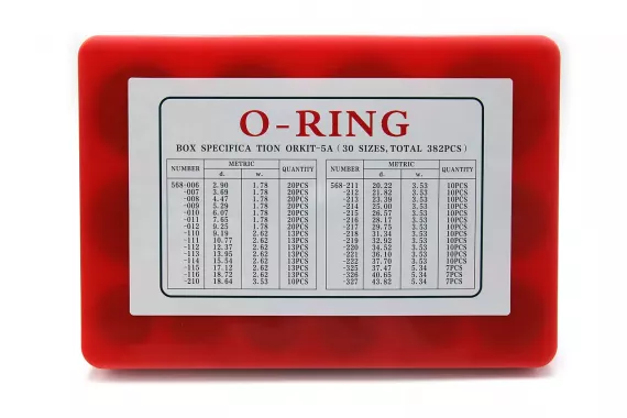 Набор колец резиновых уплотнительных O-Ring NBR70 Дюйм. (№5A) 347 шт HIMPT