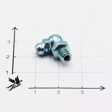 Пресс-маслёнка угловая 2.2.90°.Ц6.М6х1 (DIN 71412, Н3)
