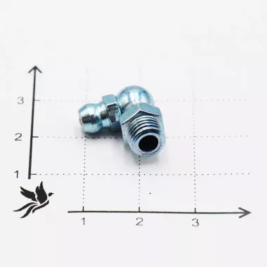 Пресс-маслёнка угловая 2.2.90°.Ц6.М8х1 (DIN 71412, Н3)