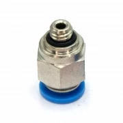 Пневмофитинг цанговый прямой с наружной резьбой PC 6-М5х0.8