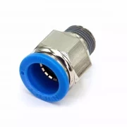 Пневмофитинг цанговый прямой с наружной резьбой PC 16-03 (R3/8")