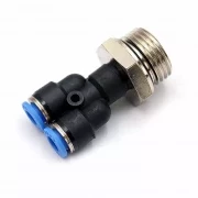 Пневмофитинг Y-образный с наружной резьбой PWT 06-02 (G1/4") HIMPT