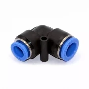 Фитинг пневматический цанговый пластиковый Г-образный PUL 12-10 HIMPT