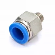 Пневмофитинг цанговый прямой с наружной резьбой PC 12-М10х1.5 