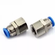 Пневмофитинг цанговый прямой с внутренней резьбой PMF 10-02 (R1/4")