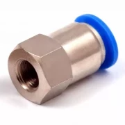 Пневмофитинг цанговый прямой с внутренней резьбой PCF 10-01 (R1/8")
