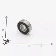 Подшипник 619/5 2RS (1000095, 695) 5*13*4мм