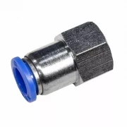 Пневмофитинг цанговый прямой с внутренней резьбой PCF 10-03 (R3/8")