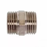 Ниппель прямой LD Pride DN15 (1/2") НР/НР латунь никель