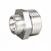 Ниппель переходной LD Pride DN20х15 (3/4"НР х 1/2"НР) латунь никель
